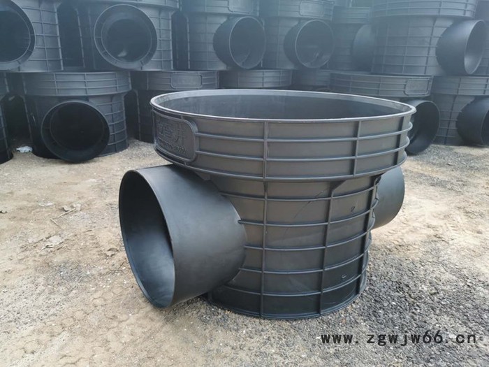 **大量现货塑料检查井污水沉泥井雨水流槽井专业生产直通井三通井起始井