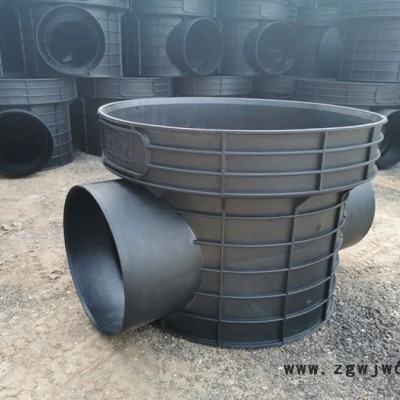 **大量现货塑料检查井污水沉泥井雨水流槽井专业生产直通井三通井起始井