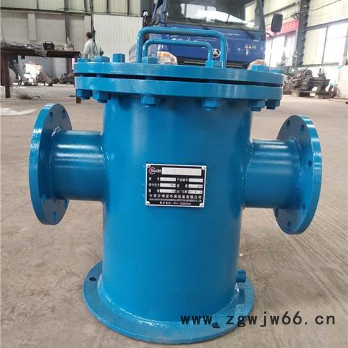 DN300碳钢篮式过滤器、泳池水立式直通除污器生产厂家图7