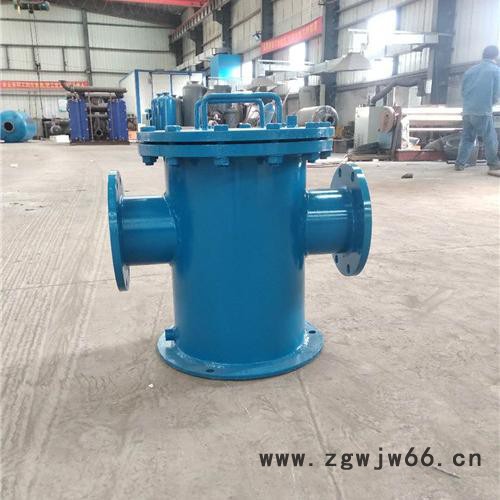 DN300碳钢篮式过滤器、泳池水立式直通除污器生产厂家图5