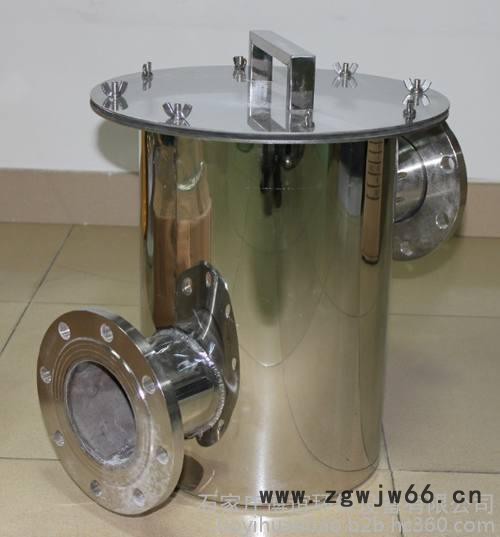 DN300碳钢篮式过滤器、泳池水立式直通除污器生产厂家图8
