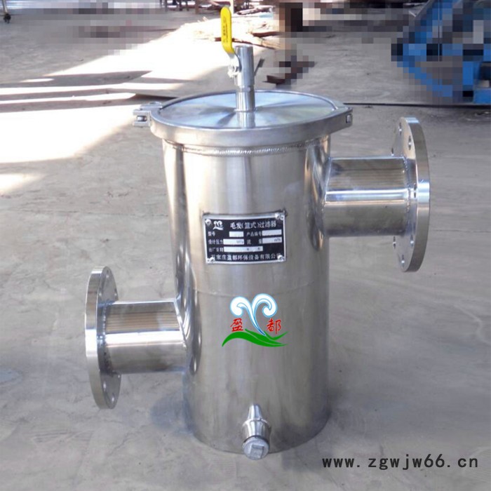 毛发收集器 立式毛发过滤器 玉树直通式篮式过滤器图3