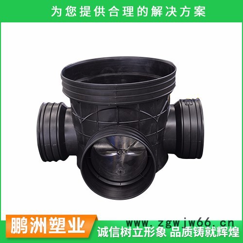 塑料沉泥流槽成品检查井污水雨水检查井 塑料起始三通四通直通井图2
