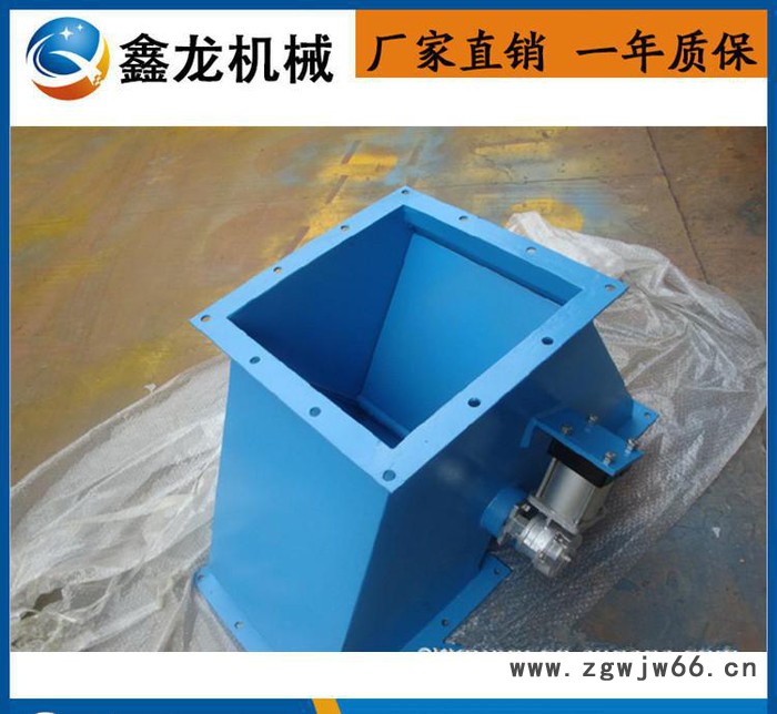 销售碳钢气动三通分料阀  电动推杆正三通溜子 手动直通式阀图2