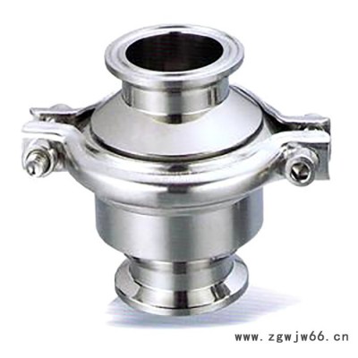 H81F卫生级快装止回阀 304不锈钢止回阀直通式 卫生级止回阀 15-100（mm）