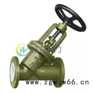 沃茈 J41F46 J45F46 J44F46 直流式衬氟截止阀    直通式 衬氟截断阀 厂家   上海阀门厂图3