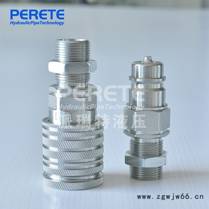 ISO5676碳钢液压快插接头 推拉式液压快速接头 快速直通接头图7