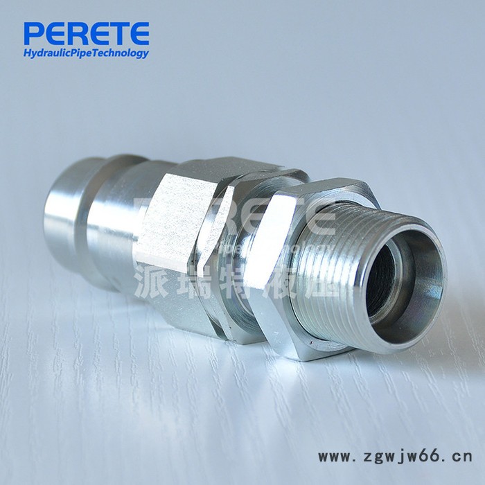 ISO5676碳钢液压快插接头 推拉式液压快速接头 快速直通接头图3