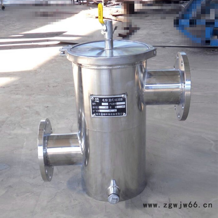 黑河DN200毛发过滤器 不锈钢直通篮式过滤器 毛发收集器YDSL-300图2