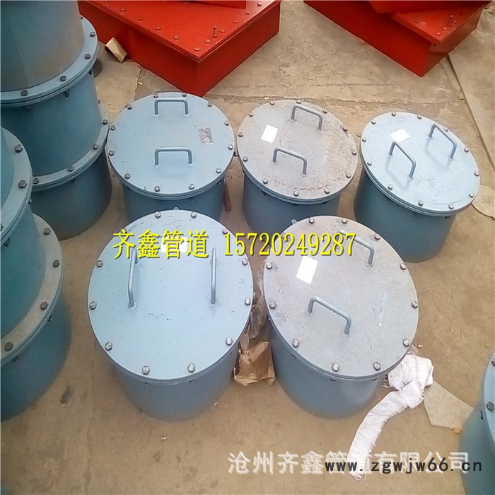 锅炉管道配件直通人孔DN600，通信手孔齐鑫管道图2