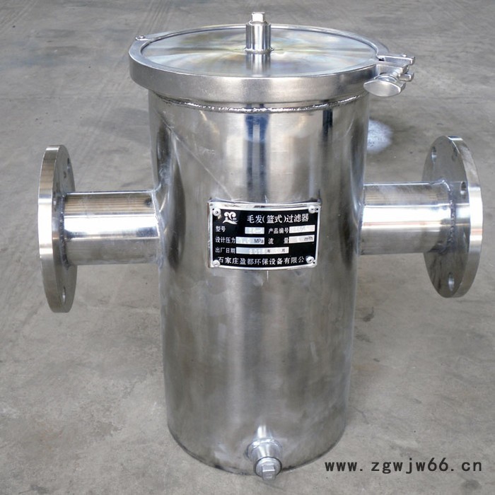 蓝式过滤器 DN50毛发收集器 柳州立式直通毛发过滤器图3