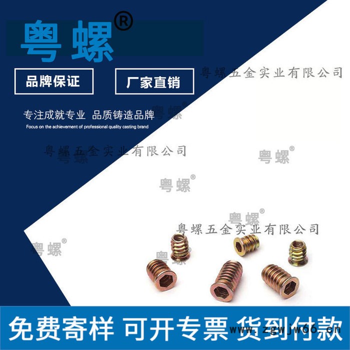 镀锌铁直通螺母 家具链接预埋螺母 东莞内外牙罗母梯形螺帽 定制螺帽图4