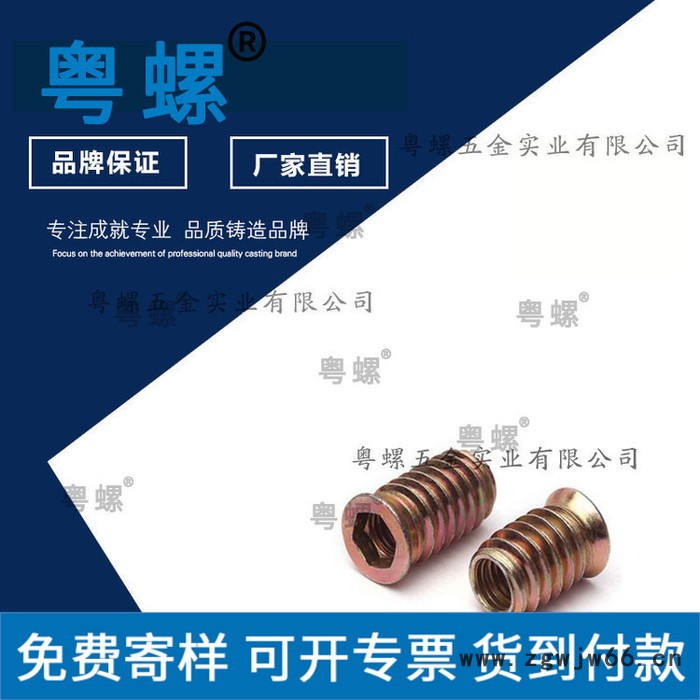 镀锌铁直通螺母 家具链接预埋螺母 东莞内外牙罗母梯形螺帽 定制螺帽图3