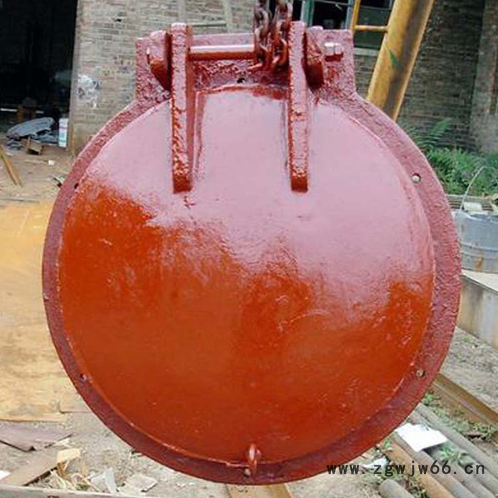 **  铸铁阀门 拍门 红色拍门 铸铁拍门 直通式铸铁拍门 湖北铸铁拍门图4