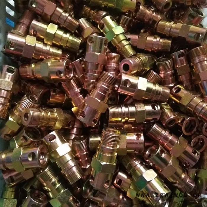 鹏景  加工定制胶管接头 油管接头 卡套式端直通管接头 卡套式接头 过渡接头 液压管接头图4