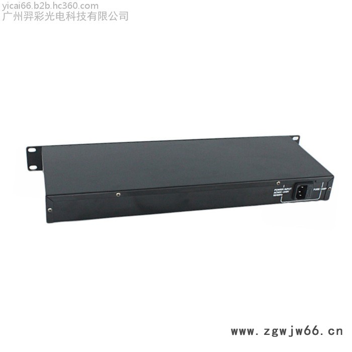 羿彩光电S8 舞台灯光8路信号扩大器DMX512信号分配器光束帕灯收发器直通电源箱信号放大器每路电源独立电源信号加强图7