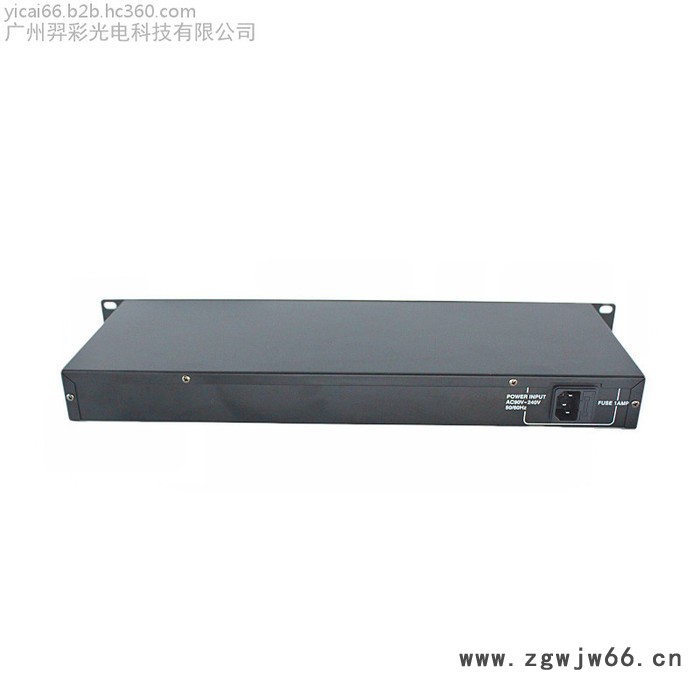 羿彩光电S8 舞台灯光8路信号扩大器DMX512信号分配器光束帕灯收发器直通电源箱信号放大器每路电源独立电源信号加强图6