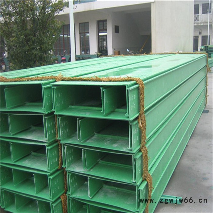 森和 玻璃钢电缆桥架线槽式梯式直通桥架防火电缆槽盒复合环氧树脂桥架图3