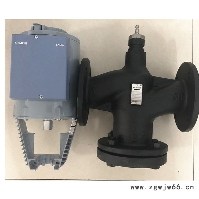 西门子电动调节阀VVF53.150+SKC62二通阀电动 电动三通蒸汽阀 调节阀 调节阀门  直通双座调节阀图3
