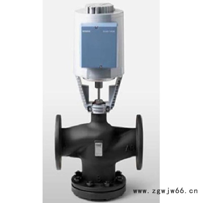 西门子电动调节阀VVF53.150+SKC62二通阀电动 电动三通蒸汽阀 调节阀 调节阀门  直通双座调节阀图2