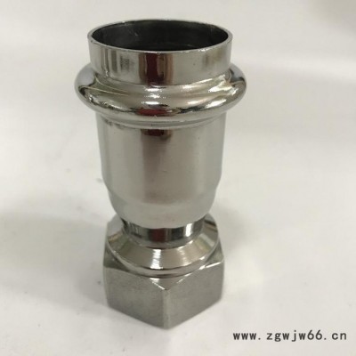 环压薄壁不锈钢异径内丝直通