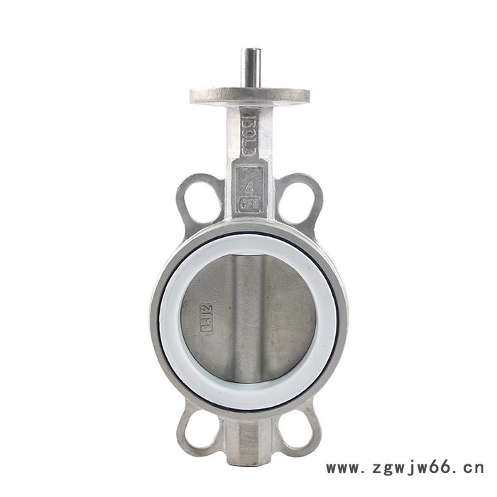 JRVAL /江瑞D071F-10/16P不锈钢四氟对夹蝶阀 直通式双向光杆软密封蝶阀图6