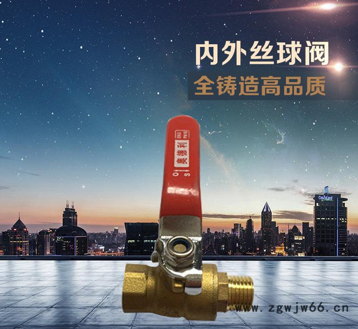 直销 专业加工生产 黄铜内外丝活接球阀 手动直通阀图3