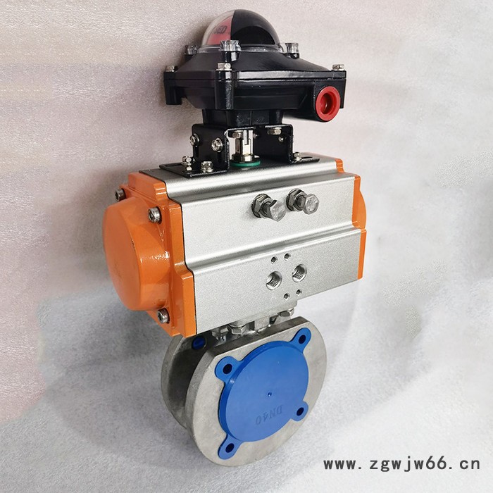 科茂气动对夹球阀 Q671F-16P 气动阀门意大利式气动不锈钢超薄型直通阀DN15-100图2
