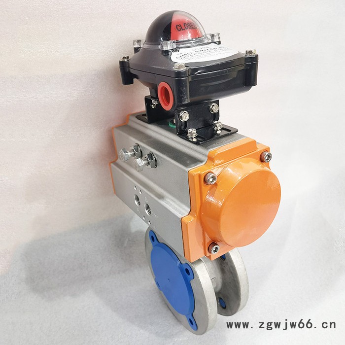 科茂气动对夹球阀 Q671F-16P 气动阀门意大利式气动不锈钢超薄型直通阀DN15-100图3