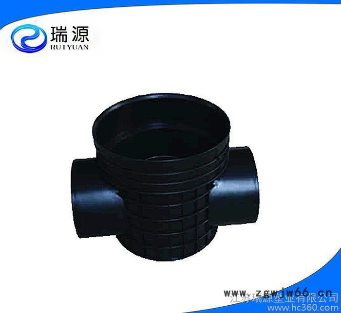 定制加工 PVC流槽直通井座 成品塑料检查井图2