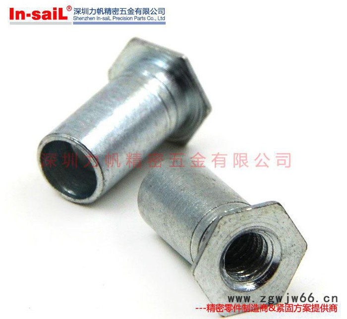 直销 压铆螺柱 直通内螺纹压铆螺柱 六角压铆柱图3