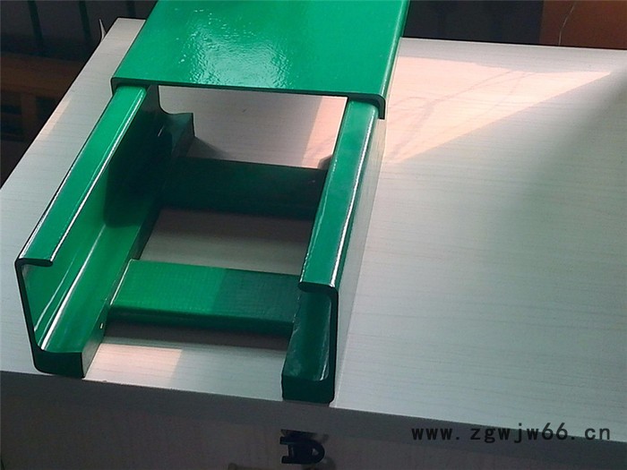 河北国腾 玻璃钢电缆桥架 通信电缆桥架 玻璃钢直通桥架 阻燃防火桥架 大跨距电缆桥架 光缆防火槽盒生产厂家图2