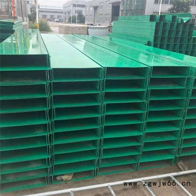 河北国腾 玻璃钢电缆桥架 通信电缆桥架 玻璃钢直通桥架 阻燃防火桥架 大跨距电缆桥架 光缆防火槽盒生产厂家图4