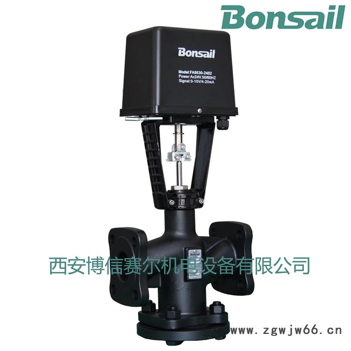 VAF40.40S+FA9530 流量调节阀 电动流量调节阀 直通双座调节阀 活塞式流量调节阀 水流量调节阀 流量调节阀图5