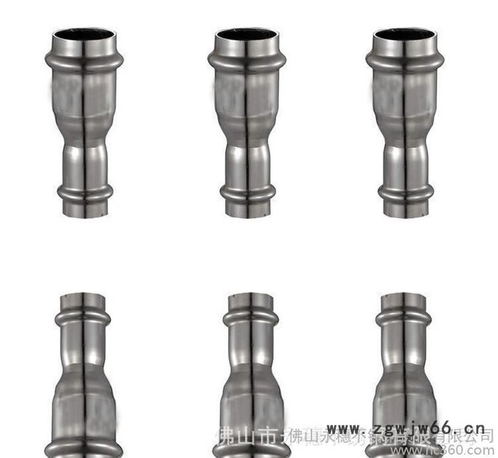 不锈钢管异径直通接头|水管异径直接头|双卡压式异径直通水管接图2