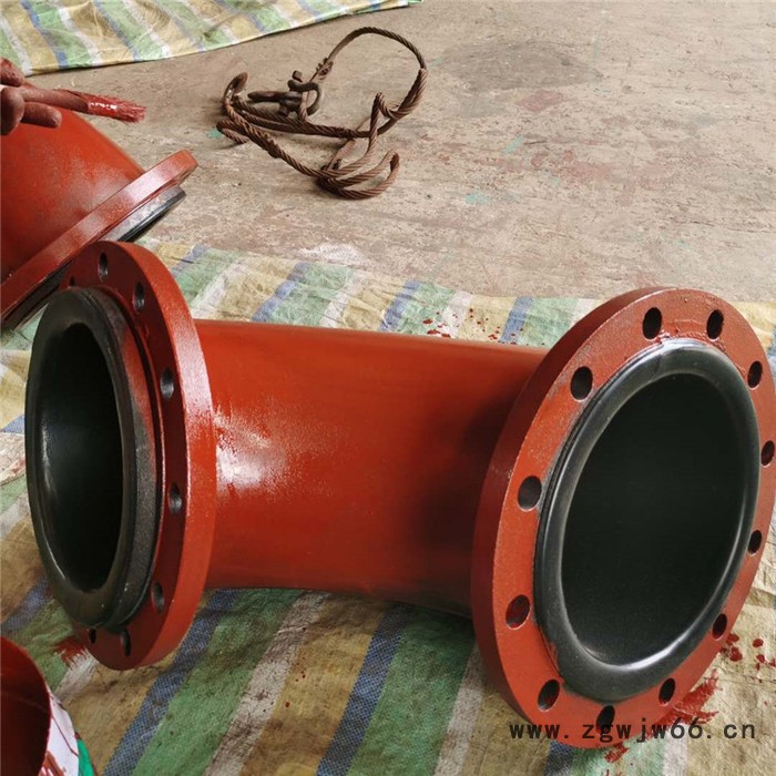 厂家供应 钢衬橡胶管道 钢衬聚氨酯，钢衬四氟弯头 三通 四通 直通图7