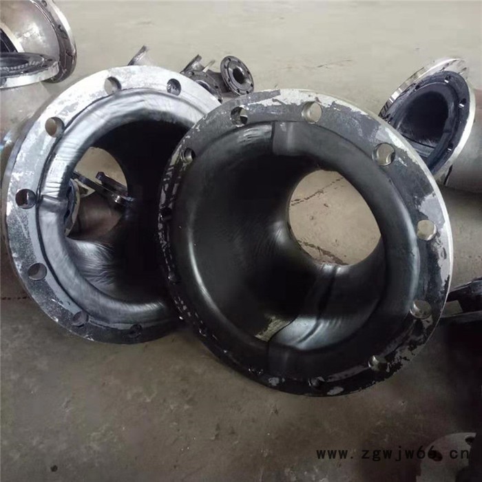 厂家供应 钢衬橡胶管道 钢衬聚氨酯，钢衬四氟弯头 三通 四通 直通图6