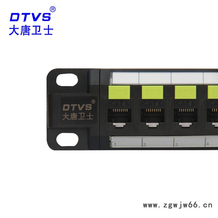 大唐卫士DT7624M 大唐六类免打网络配线架24口6类直通配线架1U图2