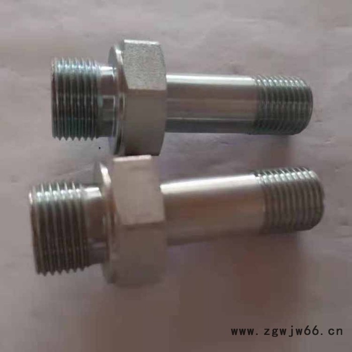 英振 卡套式管过渡接头 过渡直通液压接头 管件过渡接头 液压 碳钢卡套油管接头图2