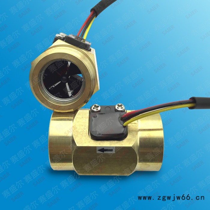 赛盛尔6分内外牙直通水流传感器 万和热水器水流量传感器 刷卡机流量计图2