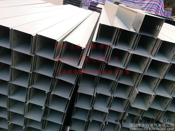 红兴镀锌槽式线槽 镀锌槽式 电气配线槽 直通线槽 普通镀锌线槽 金属线槽图2