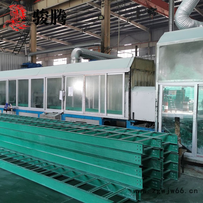 骏腾玻璃钢槽式直通桥架 品质保证-电力电缆桥架-玻璃钢复合桥架-耐腐蚀性能好 密集型母线槽图3