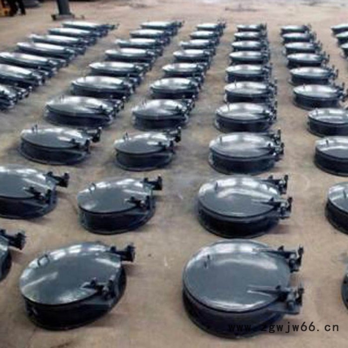 批发新款  节能型侧翻拍门 拍门 双开拍门 铸铁拍门 直通式铸铁拍门 吉林铸铁拍门图3