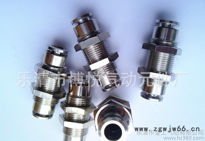 【直销】隔板直通接头PM16/全金属气动快播接头/两头接16图2