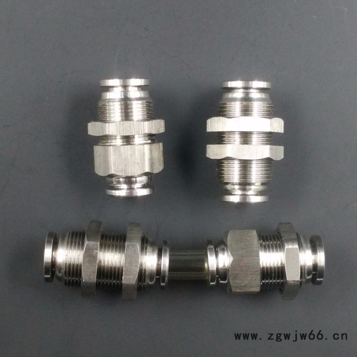 **路伟气动元件全牙隔板直通 气动接头 快插接头图2