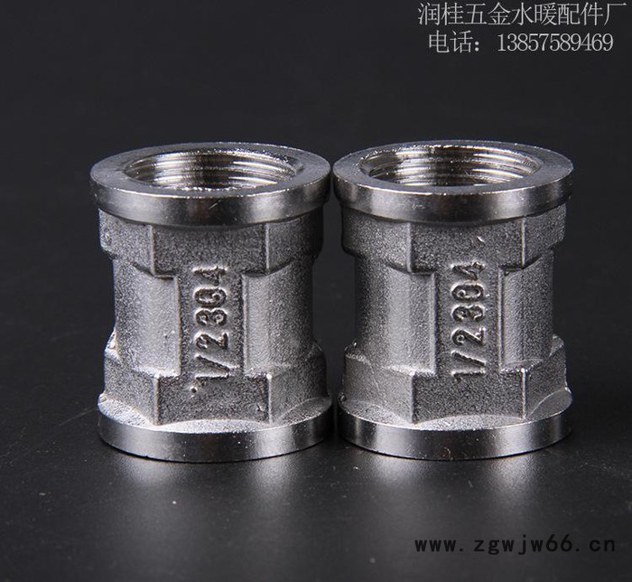 **不锈钢4分内丝直接快接直通接头DN15五金配件图3