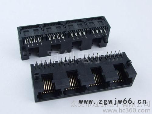 供应直通式RJ45连接器 两端RJ45母座网络RJ45连接器 屏蔽直通式网络插座图2