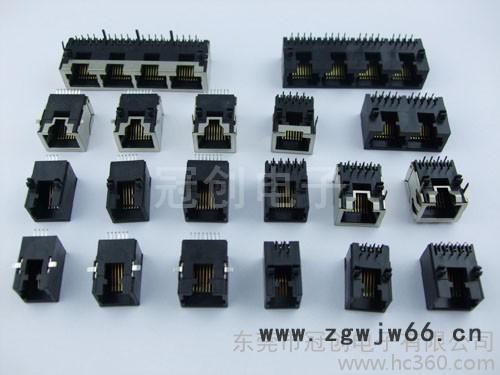 供应直通式RJ45连接器 两端RJ45母座网络RJ45连接器 屏蔽直通式网络插座图6