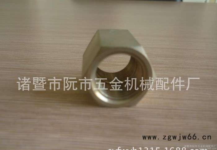 数控加工内丝黄铜直接 内牙直通接头 内牙六角管古图2