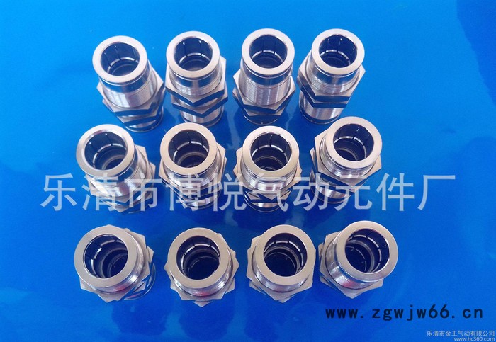 【直销】乐清气动接头生产/隔板直通接头PM12/锁母接头图2